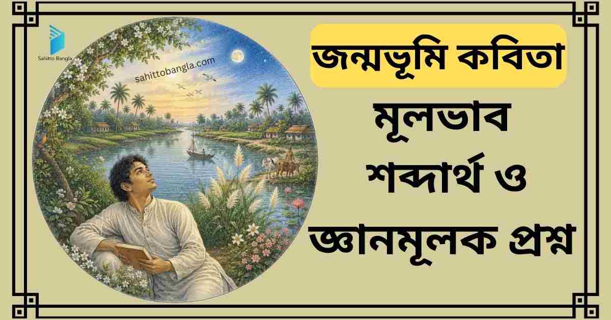 জন্মভূমি কবিতা: সারাংশ, শব্দার্থ ও জ্ঞানমূলক প্রশ্ন উত্তর
